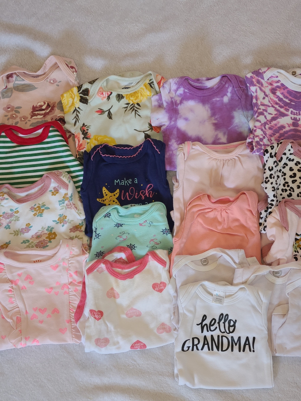 18pc Baby Girl Onesie Bundle